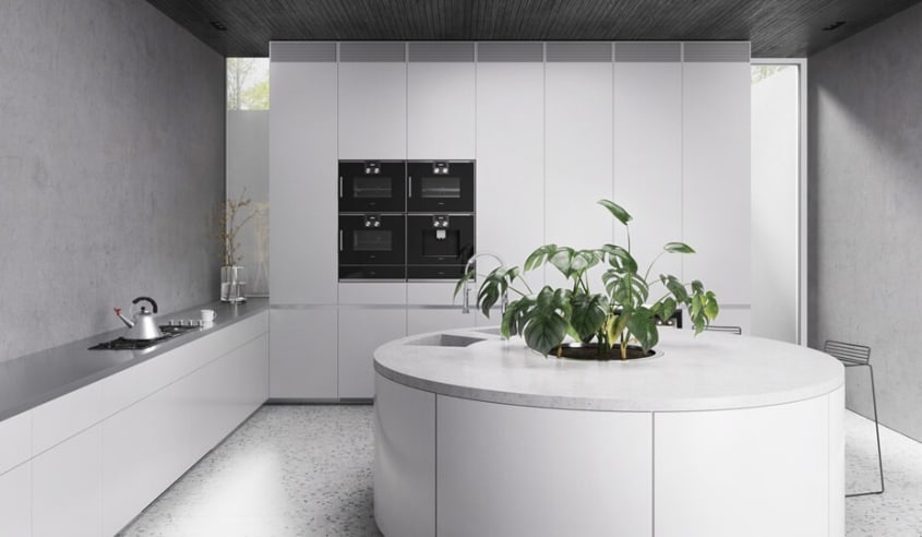 kitchen-with-round-island-and-terrazzo-floor