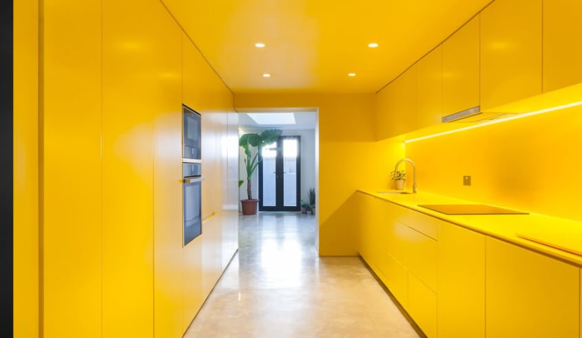 cuisine-jaune-contemporaine