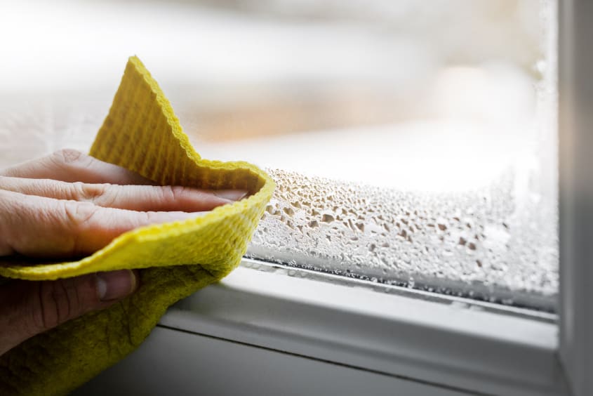 Condensation in a house window