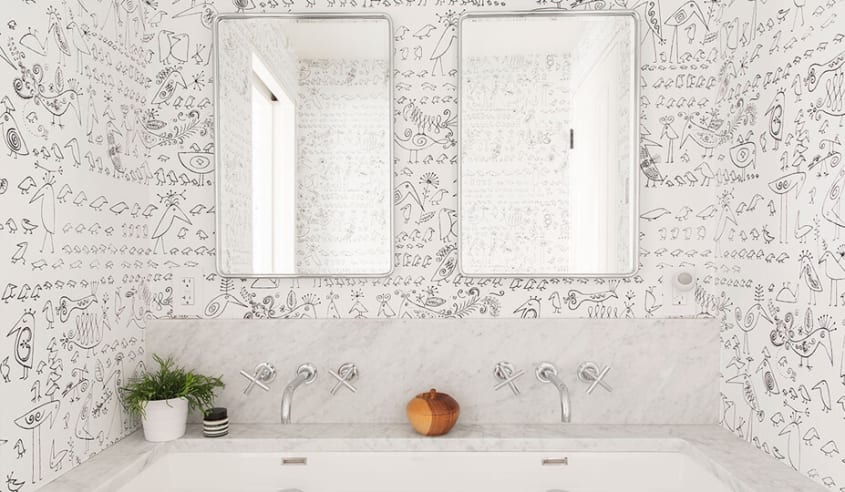 papier-peint-en-noir-et-blanc