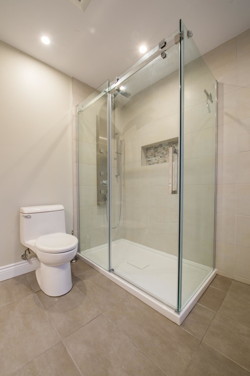 douche en verre