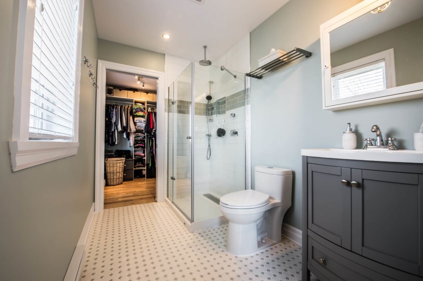 petite salle de bain agrandissement maison