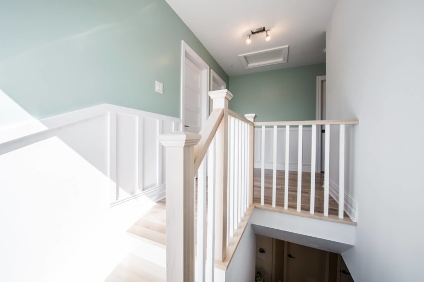 cage d'escalier agrandissement maison