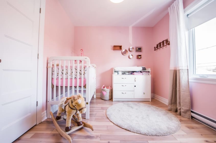 chambre de bebe rose